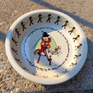 Vintage 90s Grand Old Duke of York Child's Cereal Bowl